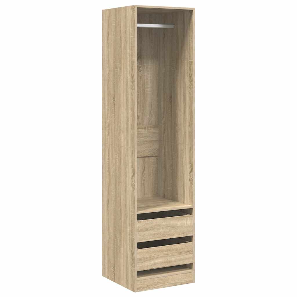 vidaXL Wardrobe | Sonoma Oak | Engineered Wood | Compact | Wardrobe