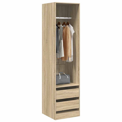 vidaXL Wardrobe | Sonoma Oak | Engineered Wood | Compact | Wardrobe