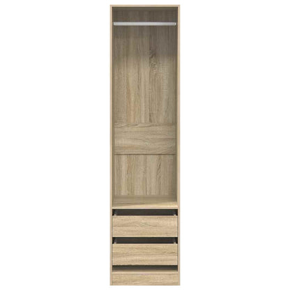 vidaXL Wardrobe | Sonoma Oak | Engineered Wood | Compact | Wardrobe