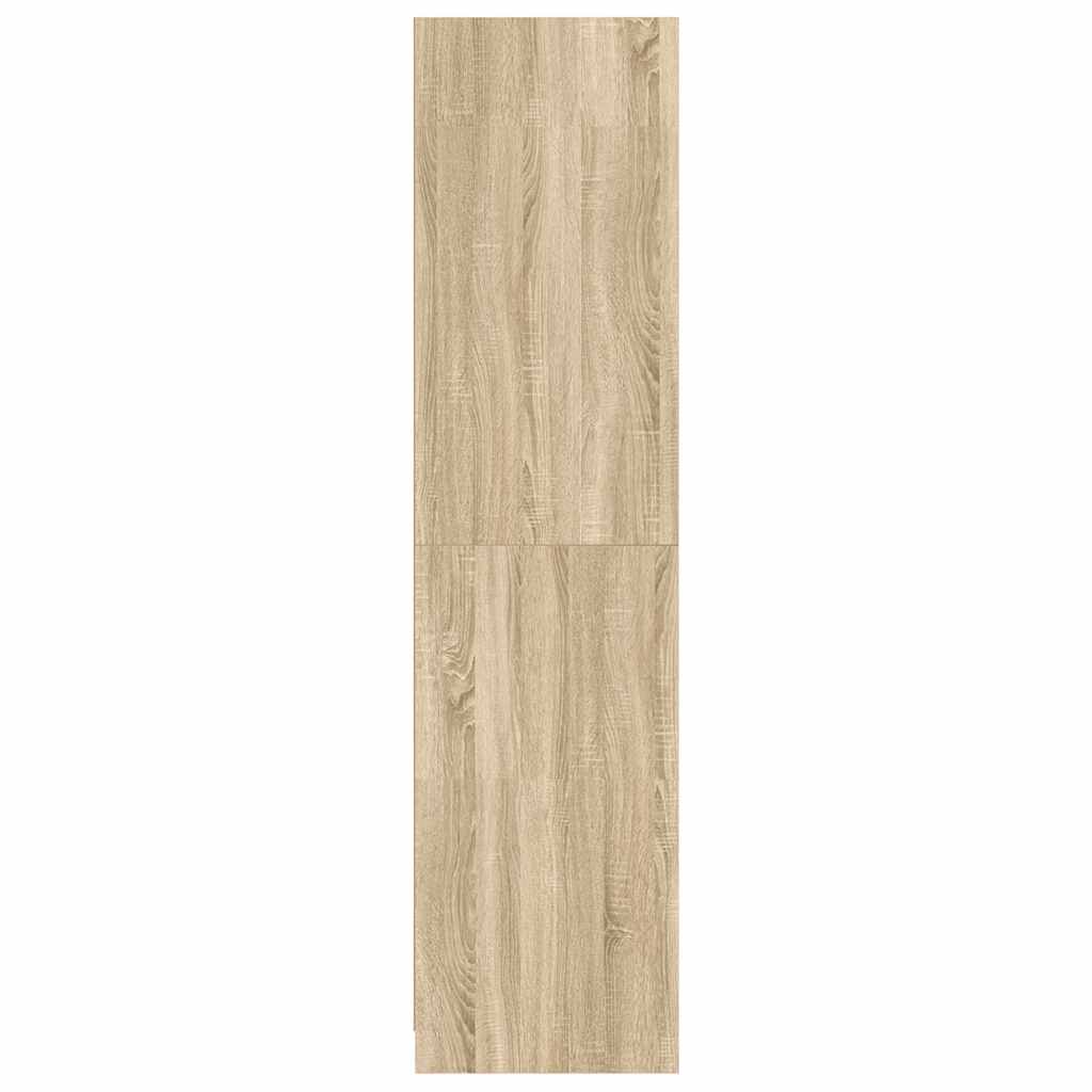 vidaXL Wardrobe | Sonoma Oak | Engineered Wood | Compact | Wardrobe