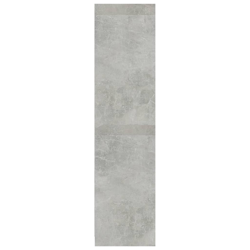 vidaXL Wardrobe with Drawers Concrete Grey 50x50x200 cm Engineered Wood
