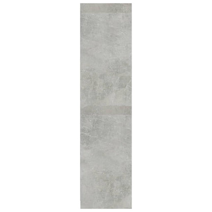 vidaXL Wardrobe with Drawers Concrete Grey 50x50x200 cm Engineered Wood