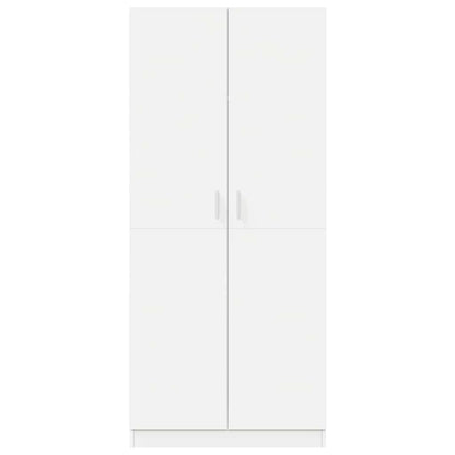 800621 vidaXL Wardrobe White 80x52x180 cm Engineered Wood