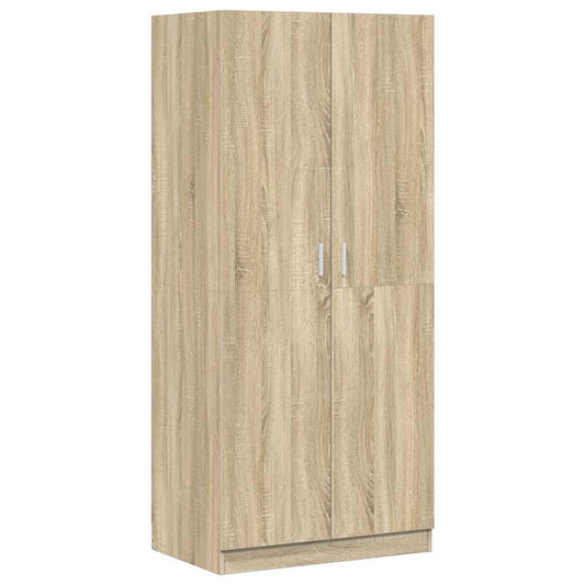 vidaXL Wardrobe | Sonoma oak | Engineered wood | Compact | Wardrobe