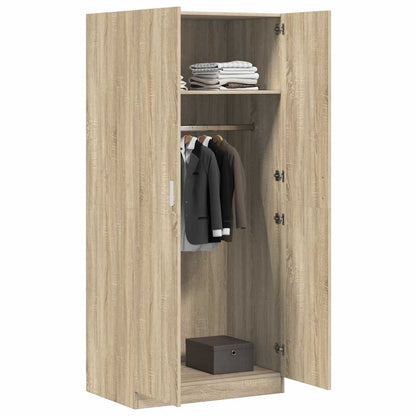 vidaXL Wardrobe | Sonoma oak | Engineered wood | Compact | Wardrobe