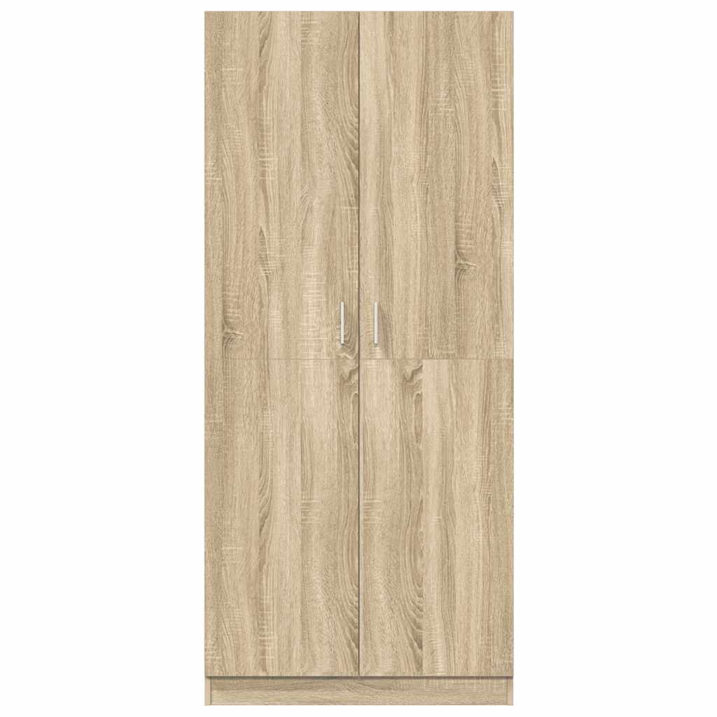 vidaXL Wardrobe | Sonoma oak | Engineered wood | Compact | Wardrobe