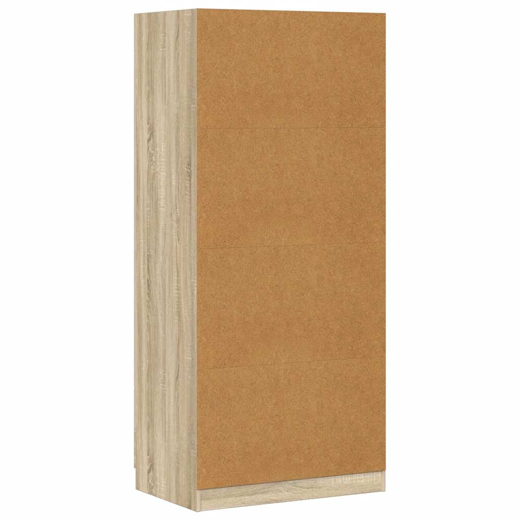 vidaXL Wardrobe | Sonoma oak | Engineered wood | Compact | Wardrobe