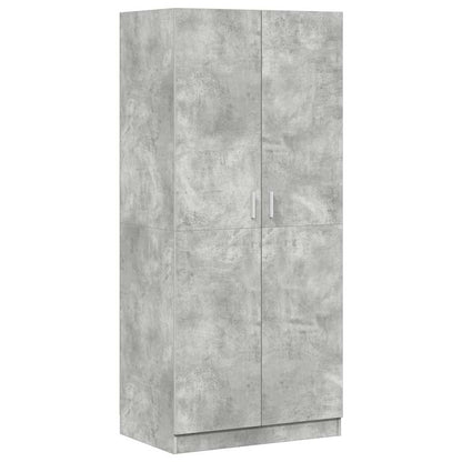vidaXL Wardrobe | Concrete grey | Engineered wood | Compact | Wardrobe