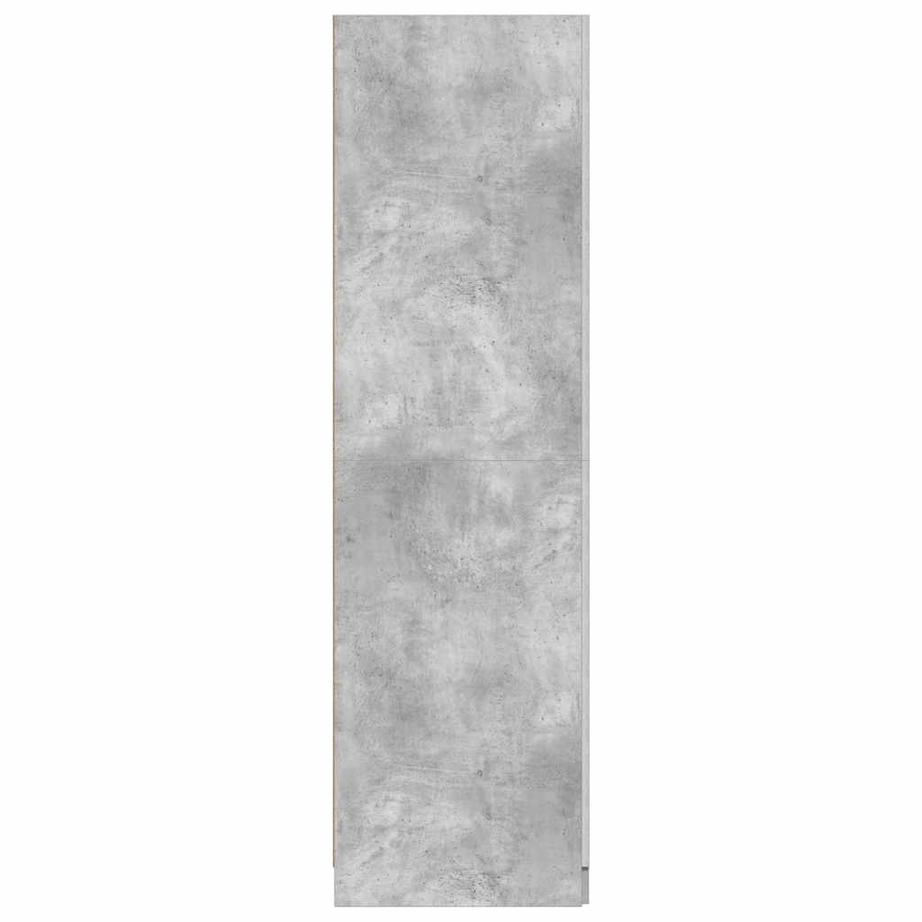 vidaXL Wardrobe | Concrete grey | Engineered wood | Compact | Wardrobe