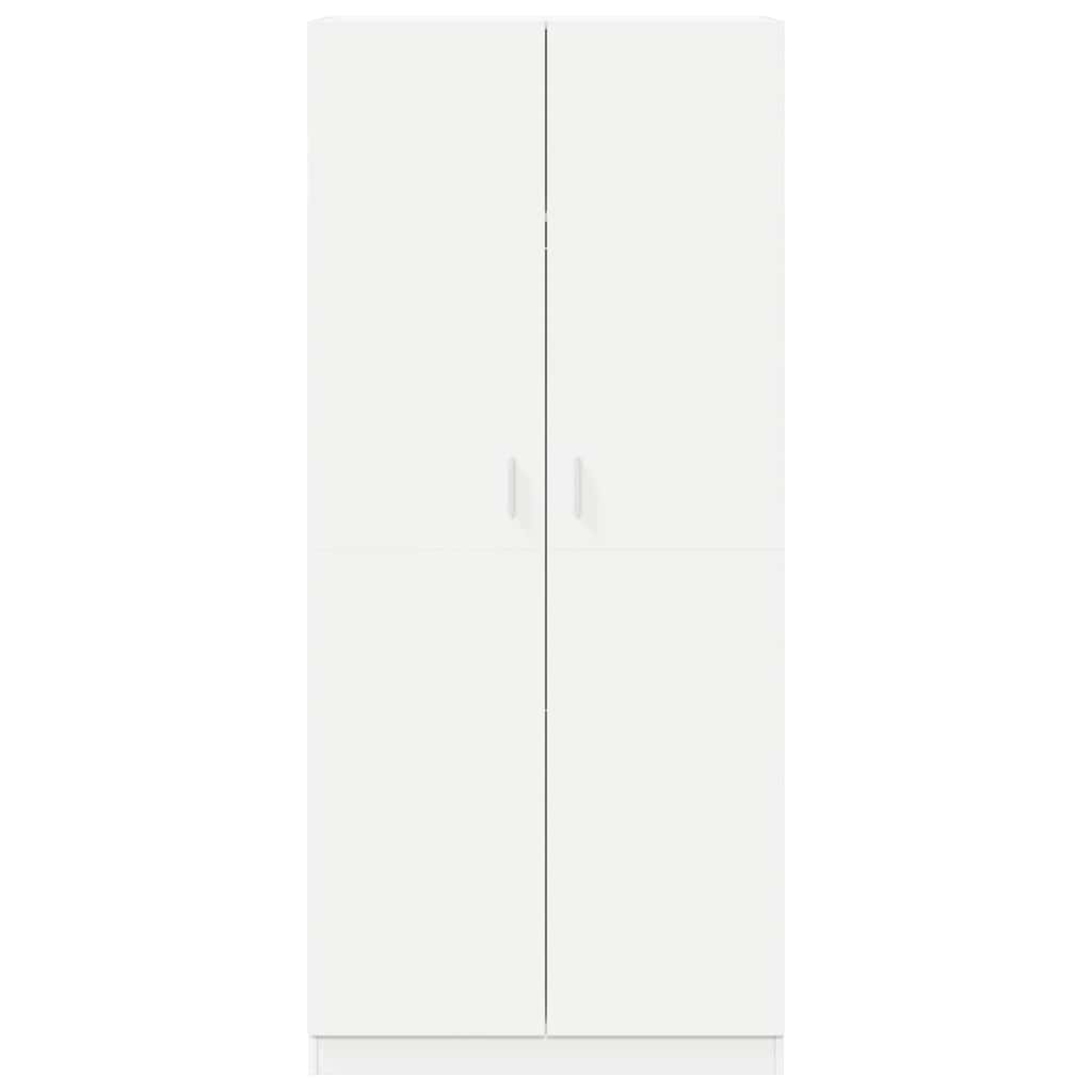 800630 vidaXL Wardrobe White 90x52x200 cm Engineered Wood
