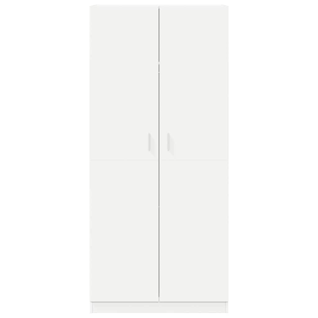 vidaXL Wardrobe White 90x52x200 cm Engineered Wood