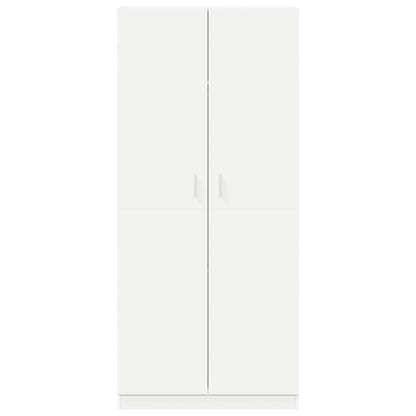 vidaXL Wardrobe White 90x52x200 cm Engineered Wood