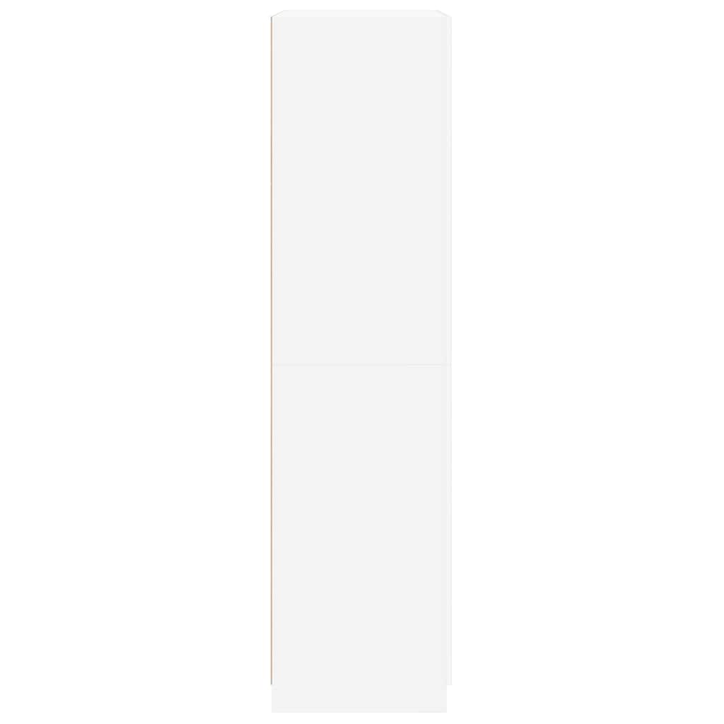 800630 vidaXL Wardrobe White 90x52x200 cm Engineered Wood