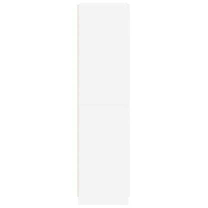 800630 vidaXL Wardrobe White 90x52x200 cm Engineered Wood