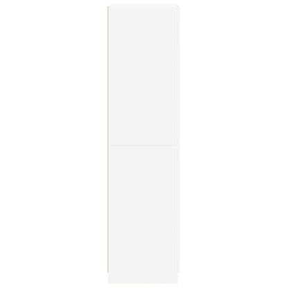 vidaXL Wardrobe White 90x52x200 cm Engineered Wood