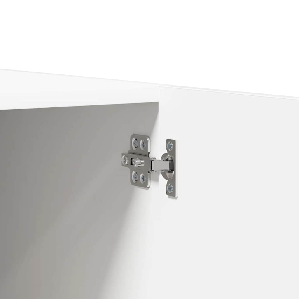vidaXL Wardrobe White 90x52x200 cm Engineered Wood