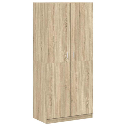 vidaXL Wardrobe | Sonoma Oak | Engineered Wood | Compact | Wardrobe