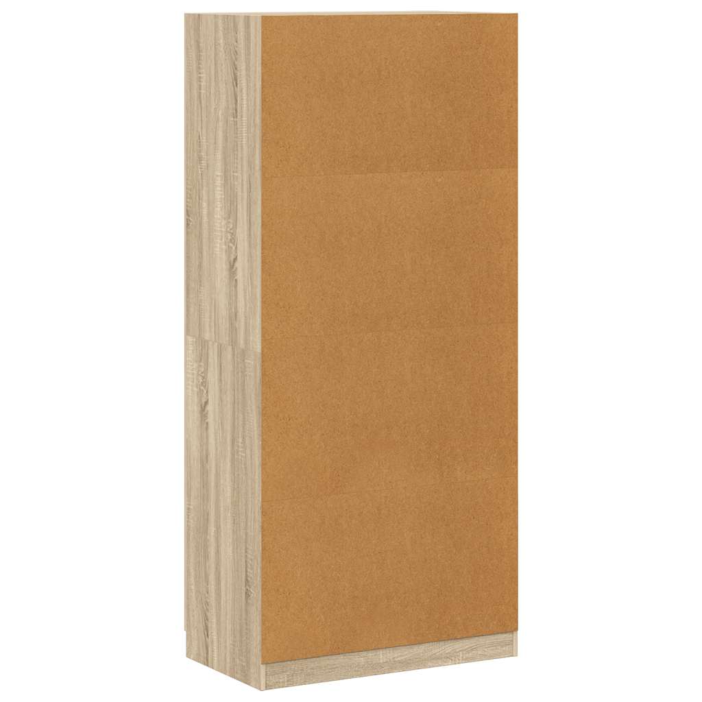 vidaXL Wardrobe | Sonoma Oak | Engineered Wood | Compact | Wardrobe