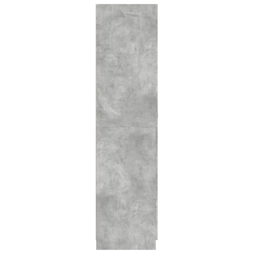 vidaXL Wardrobe Concrete Grey 90x52x200 cm Engineered Wood