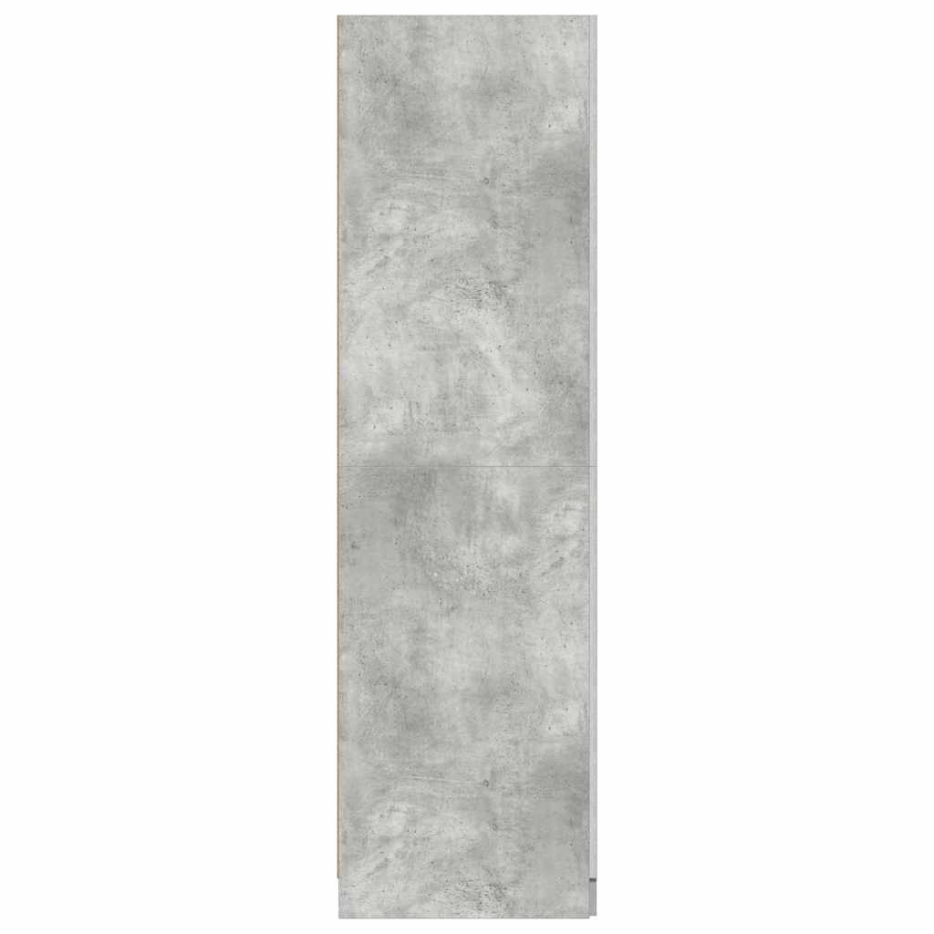 vidaXL Wardrobe | Concrete Grey | Engineered Wood | Compact | Wardrobe