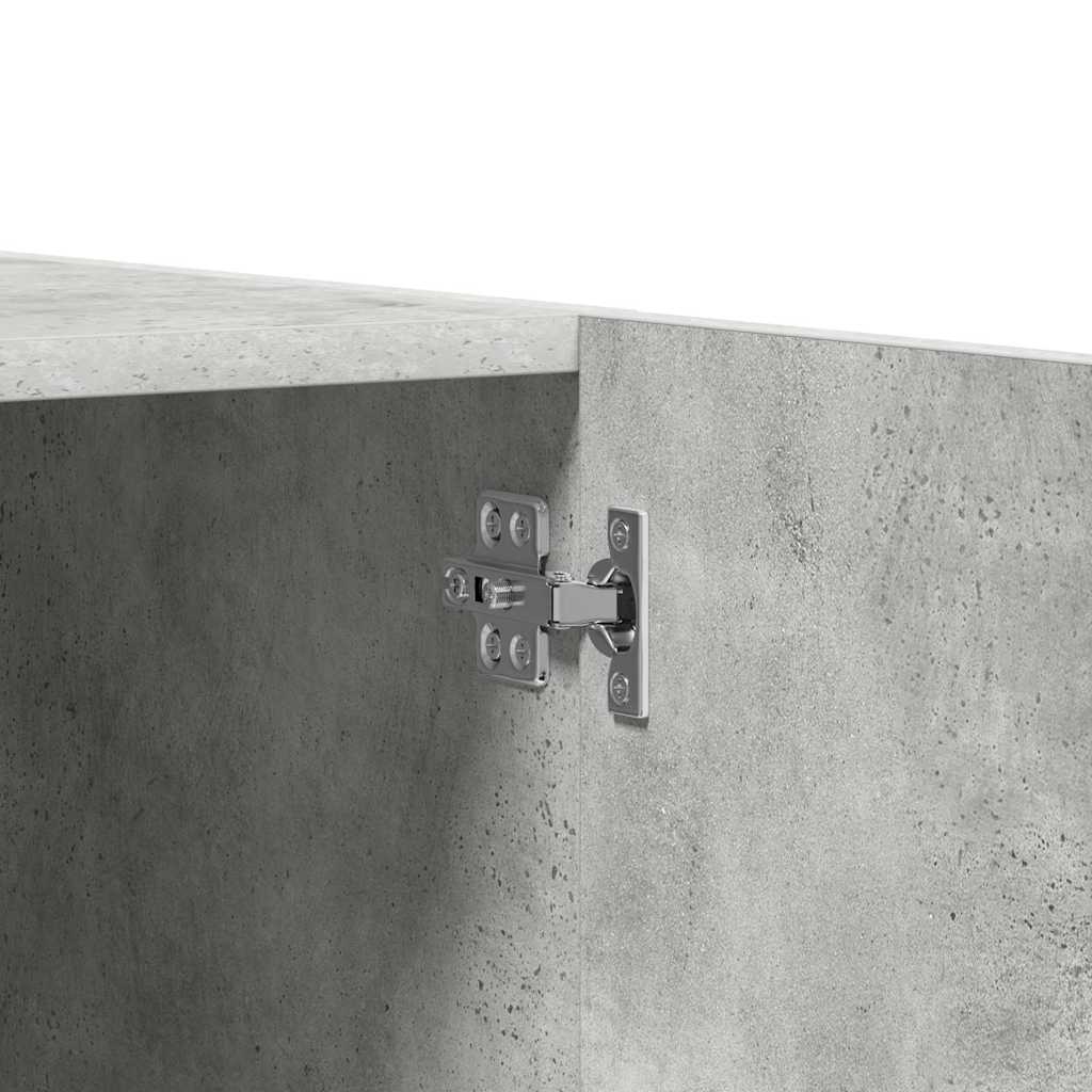 vidaXL Wardrobe | Concrete Grey | Engineered Wood | Compact | Wardrobe