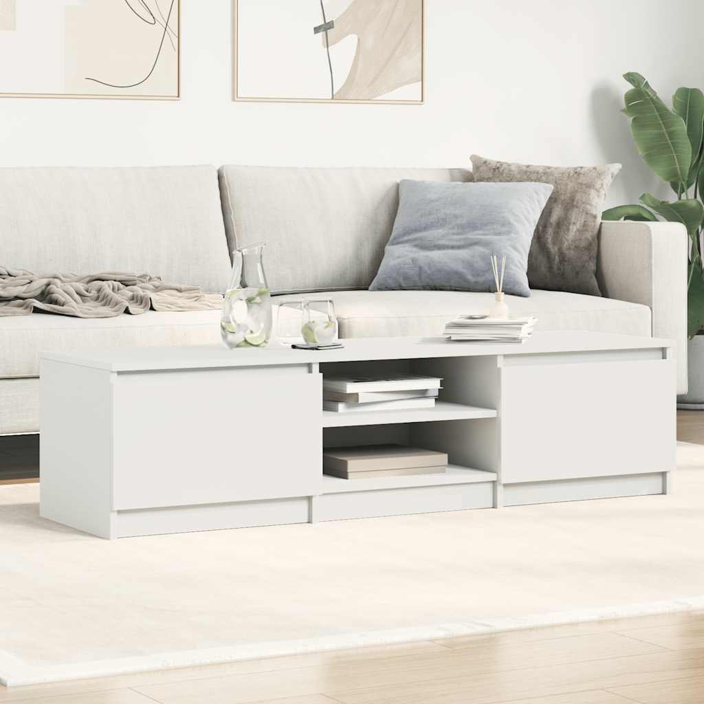 vidaXL TV Cabinet | White | Engineered Wood | TV Cabinet | Rectangular