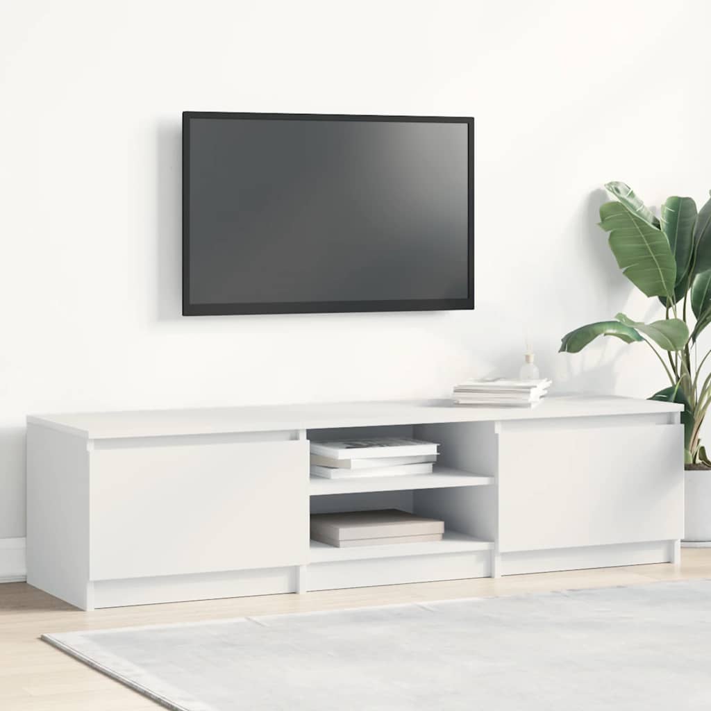 vidaXL TV Cabinet | White | Engineered Wood | TV Cabinet | Rectangular
