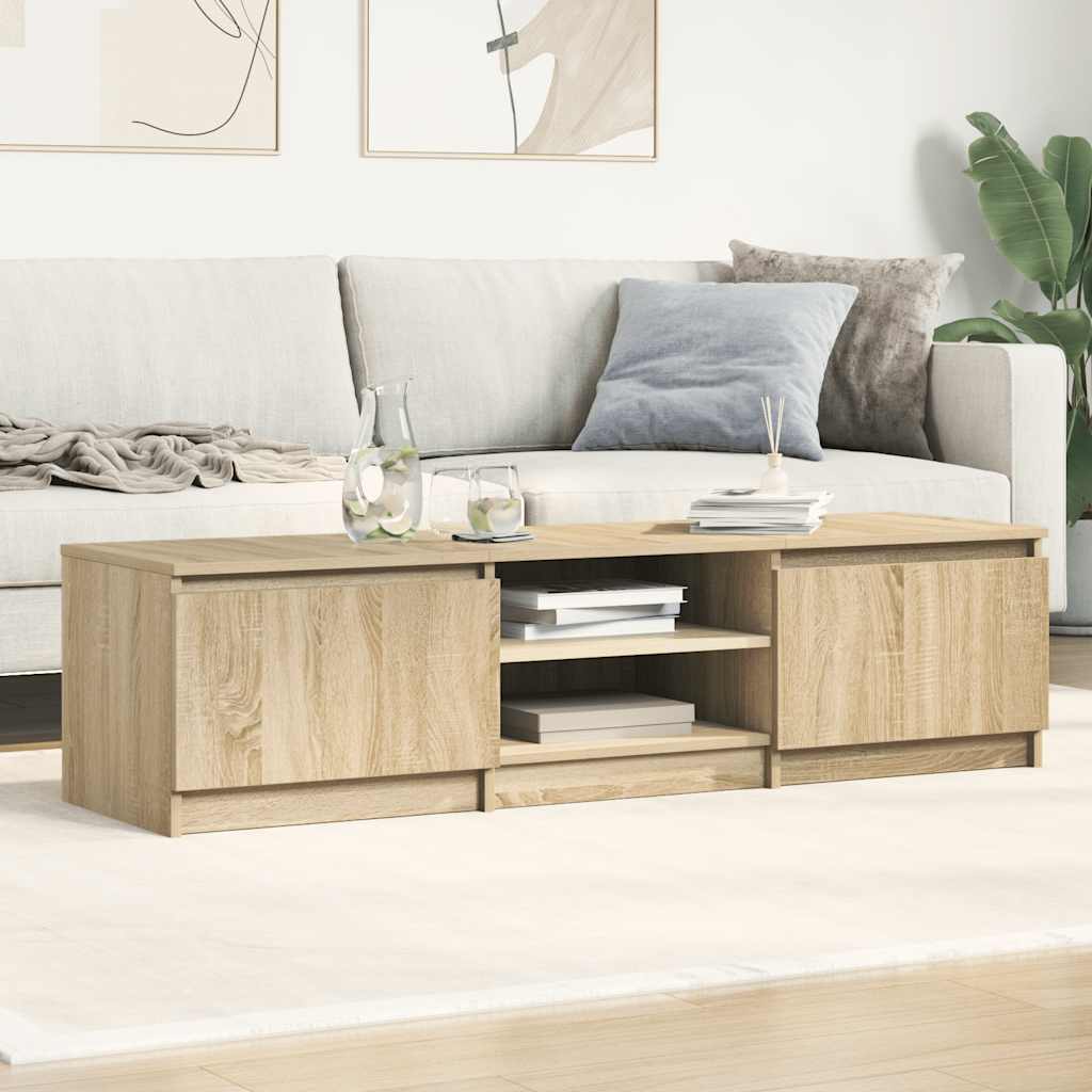 vidaXL TV Cabinet Sonoma Oak 140x40x35.5 cm Engineered Wood