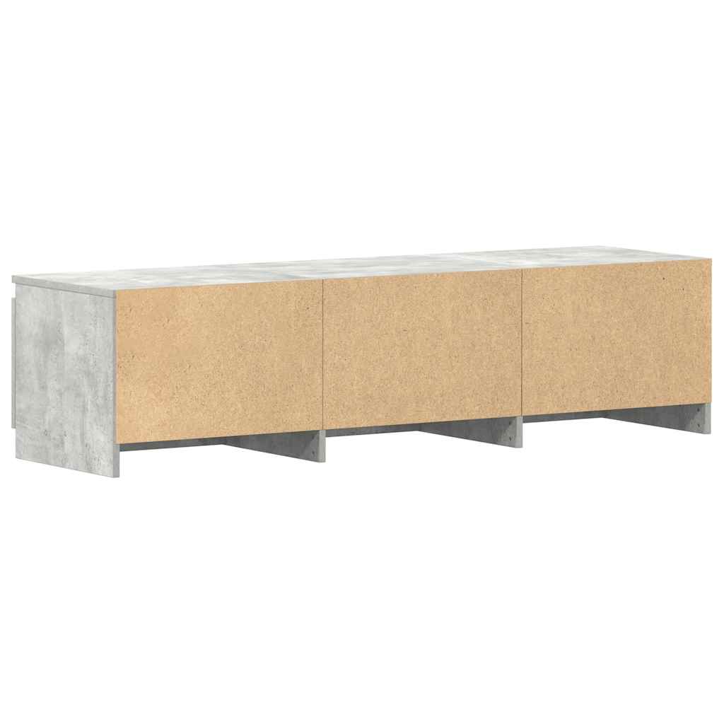 vidaXL TV Cabinet | Concrete Grey | Engineered Wood | 140 x 40 cm | TV Cabinet