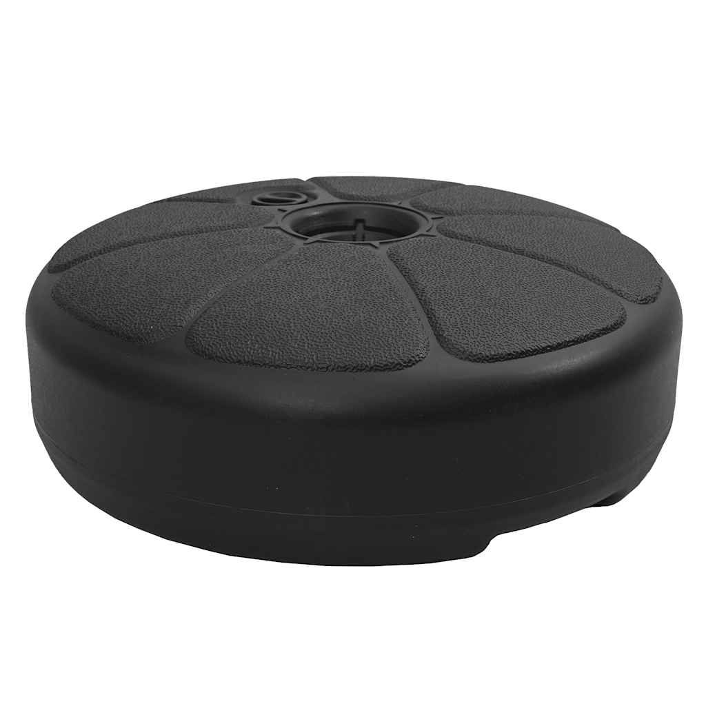 47854 vidaXL Umbrella Base Sand/Water Filled 15 L Black