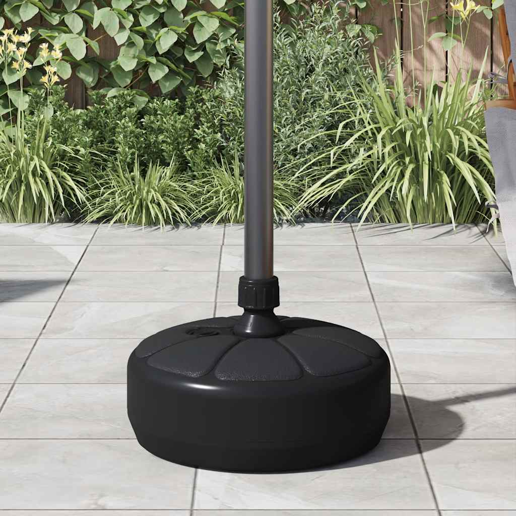 vidaXL Umbrella Base Sand/Water Filled 15 L Black