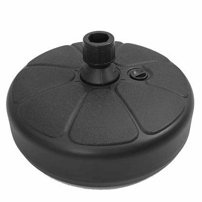 47854 vidaXL Umbrella Base Sand/Water Filled 15 L Black