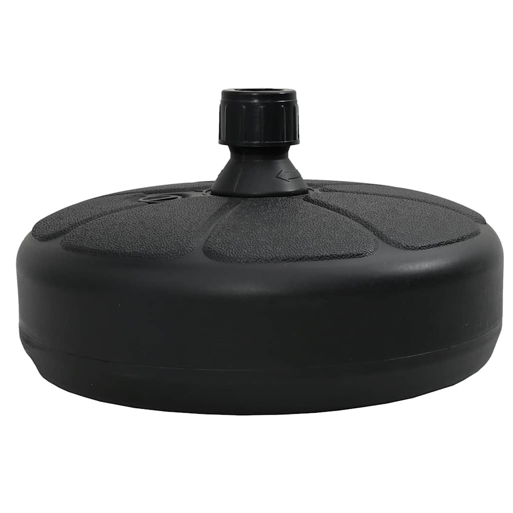 47854 vidaXL Umbrella Base Sand/Water Filled 15 L Black