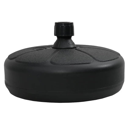 47854 vidaXL Umbrella Base Sand/Water Filled 15 L Black
