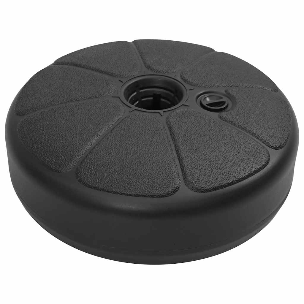 vidaXL Umbrella Base Sand/Water Filled 15 L Black