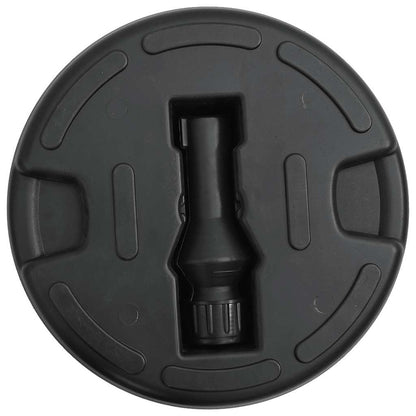 47854 vidaXL Umbrella Base Sand/Water Filled 15 L Black
