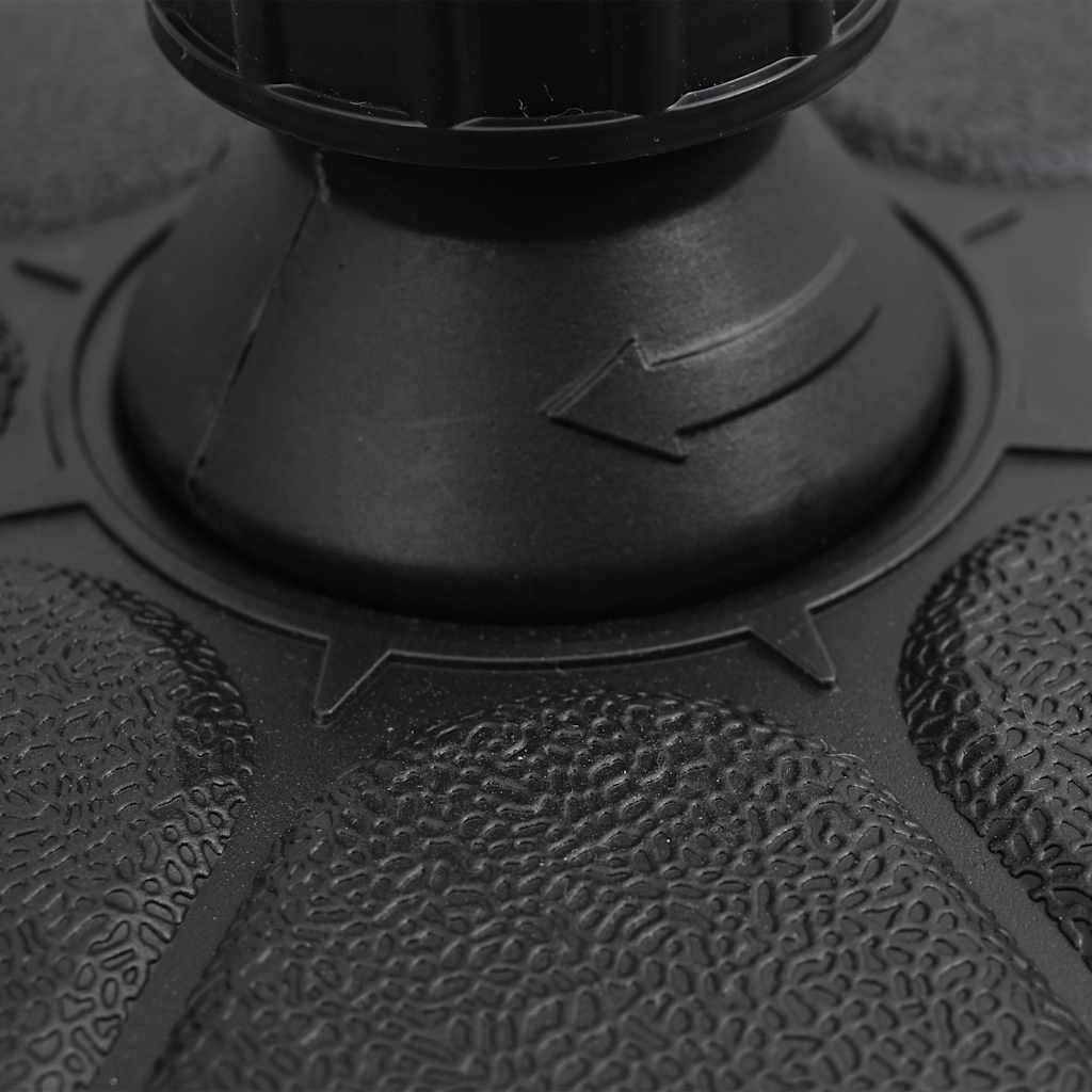 47854 vidaXL Umbrella Base Sand/Water Filled 15 L Black