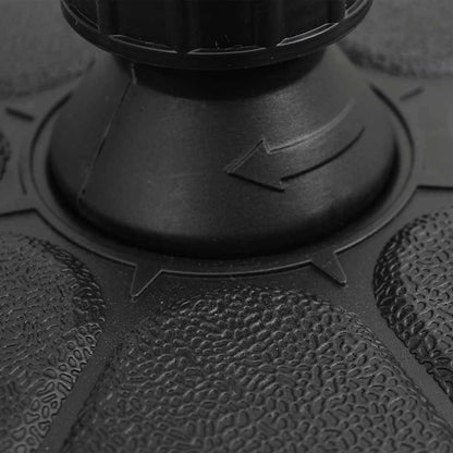 47854 vidaXL Umbrella Base Sand/Water Filled 15 L Black