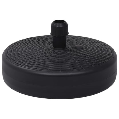 47855 vidaXL Umbrella Base Sand/Water Filled 24 L Black