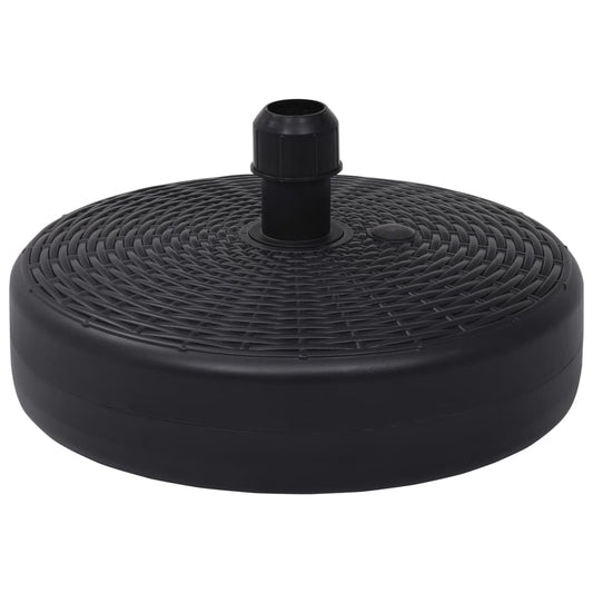 47855 vidaXL Umbrella Base Sand/Water Filled 24 L Black