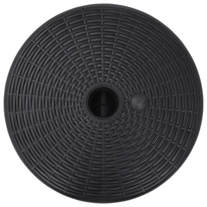 vidaXL Umbrella Base Sand/Water Filled 24 L Black