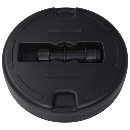 47855 vidaXL Umbrella Base Sand/Water Filled 24 L Black
