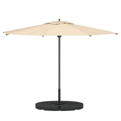vidaXL Umbrella Base Fan-shaped 4 pcs Black