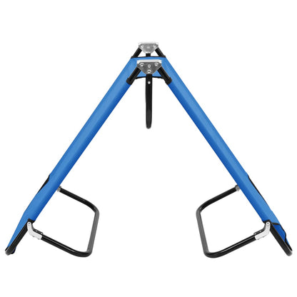 vidaXL Sun Lounger | Blue | Steel frame and polyester fabric | Standard Size