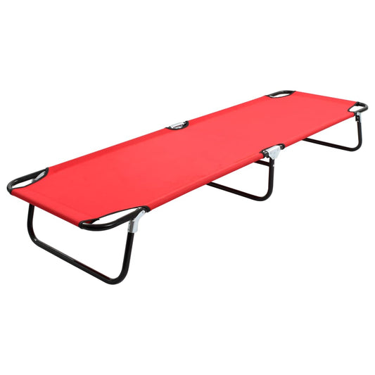 vidaXL Sun Lounger | Red
