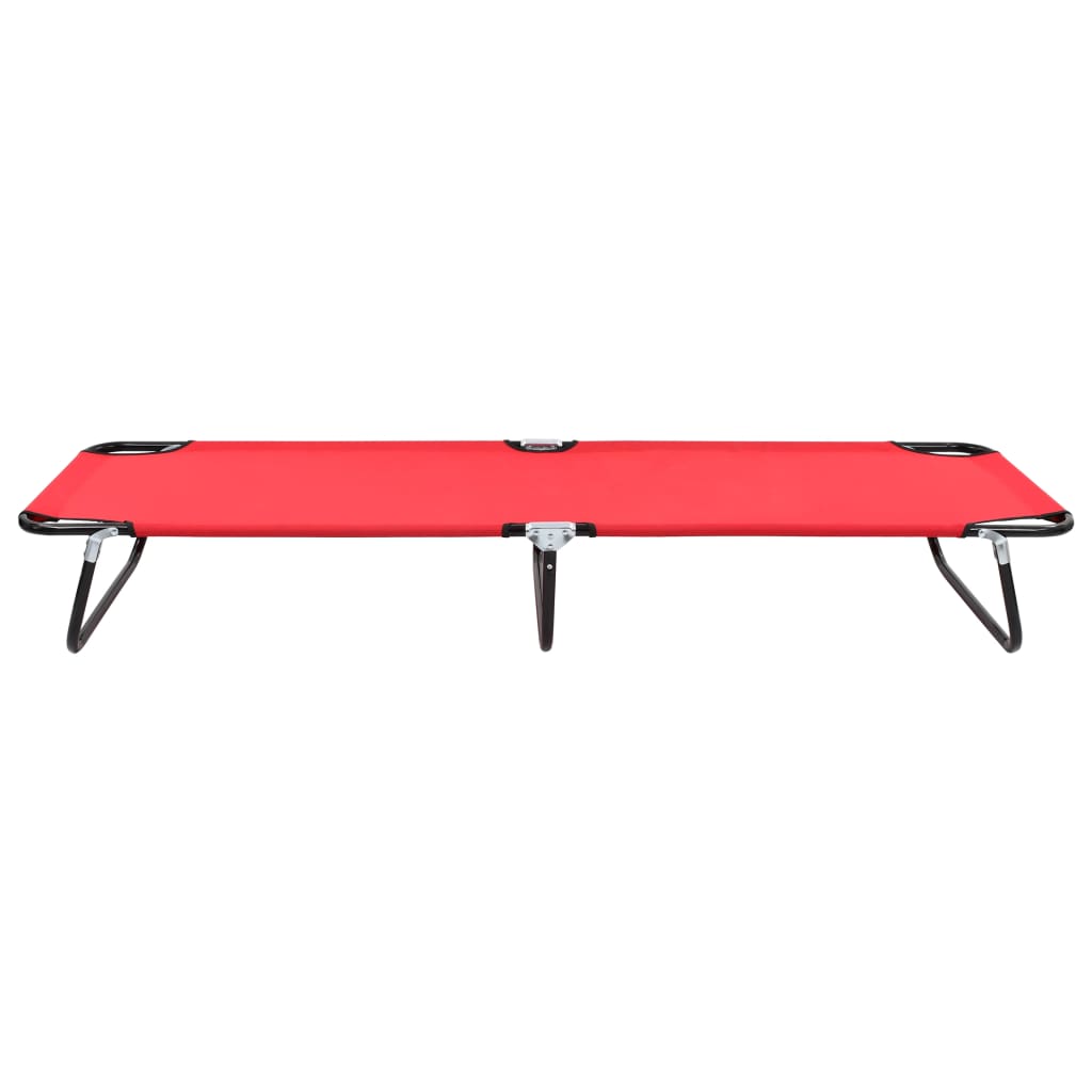 vidaXL Sun Lounger | Red
