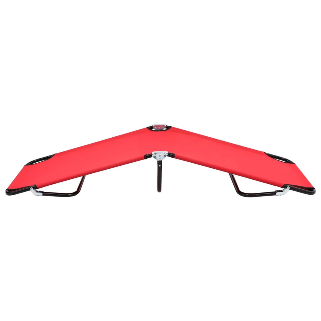 vidaXL Sun Lounger | Red