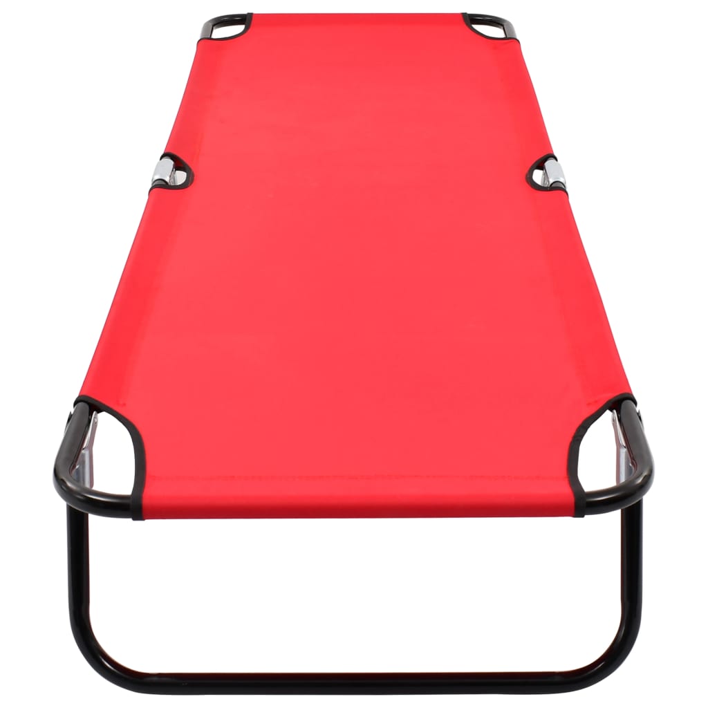 vidaXL Sun Lounger | Red
