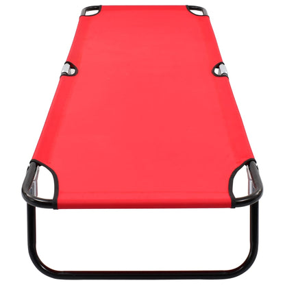 vidaXL Sun Lounger | Red