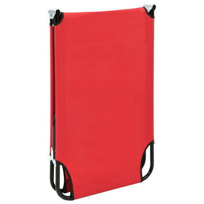 vidaXL Sun Lounger | Red